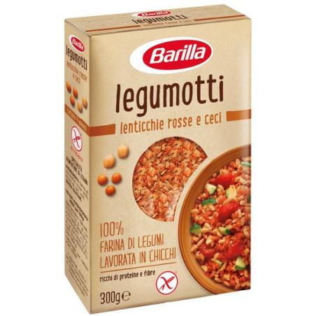 Barilla Legumotti 300 G Lenticchie Rosse e Ceci Lavorati Senza Glutine