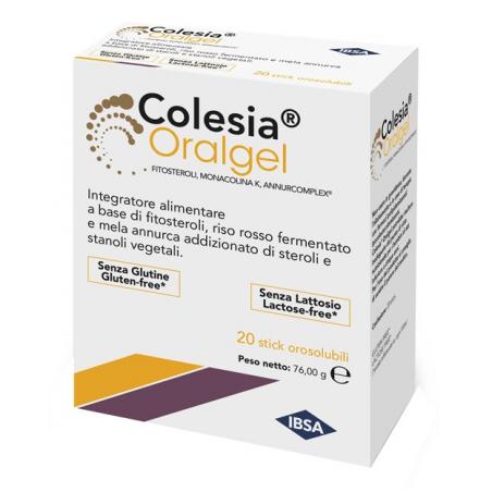 Ibsa Colesia Oragel 20 Sticks Integratore per il Colesterolo