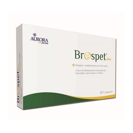 Aurora Biofarma Brospet Mini 20 Compresse Mangime Complementare Cani e Gatti