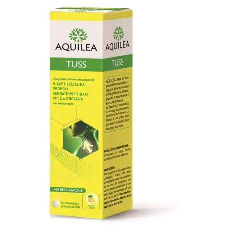 Aquilea Tuss 15 Compresse Integratore Alimentare Sistema Immunitario Gusto Limone
