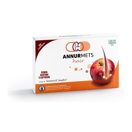 AnnurMets Hair Integratore per i Capelli 550 mg 30 Capsule