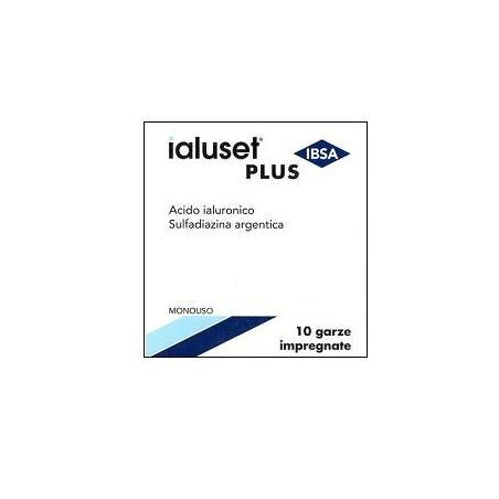 Ibsa Ialuset Plus 10 Pezzi 10 X 10 Garza Medicata