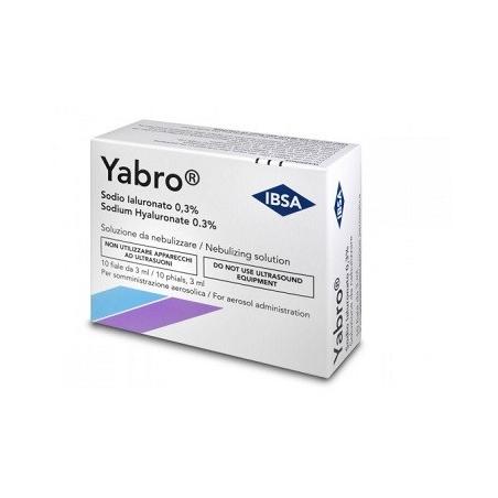 Ibsa Yabro 10 Fiale x 3 ml Acido Ialuronico 0,3% Soluzione Aerosol