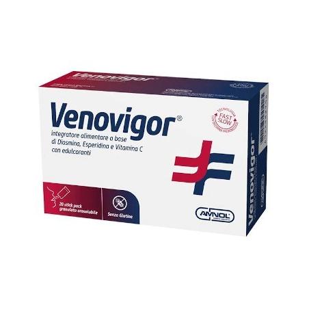 Amnol Venovigor 20 Bustine Integratore per la Funzione dei Vasi Sanguigni