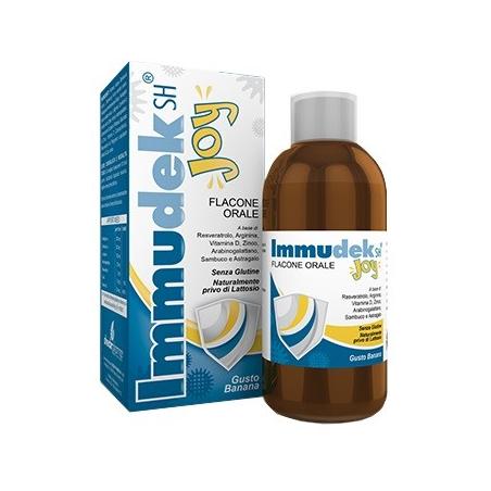Shedir Pharma Immudek Joy Banana 200 ml Sciroppo Integratore per le Difese