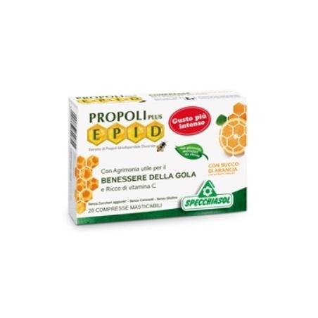 Specchiasol Epid Propoli 20 Compresse Integratore Benessere Gola Gusto Arancia