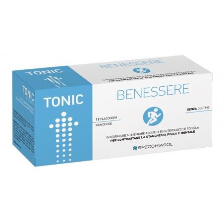 Specchiasol Tonic Benessere 12 Flaconcini x 10 ml Integratore Benessere Fisico e Mentale