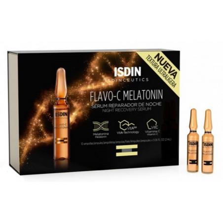 Isdin Flavo-c Melatonin 10 Fiale Siero Riparatore Antirughe