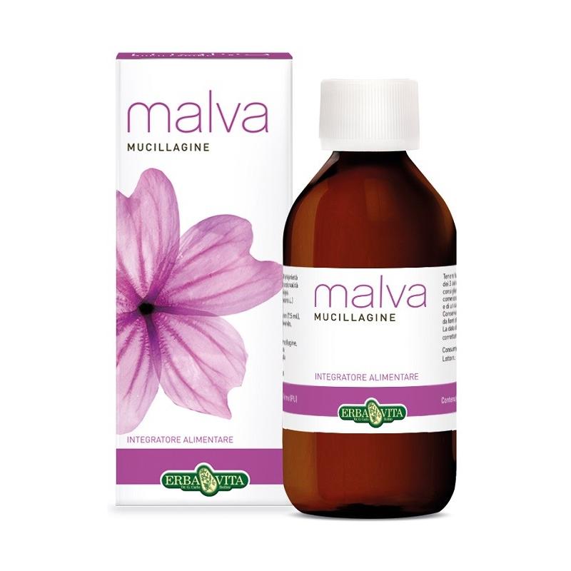 Erba Vita Malva Mucillagine 200 ml Integratore per l'apparato digerente