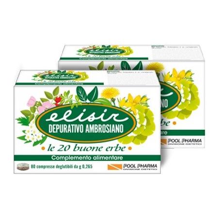 Pool Pharma Elisir Depurativo Ambrosiano 80 compresse