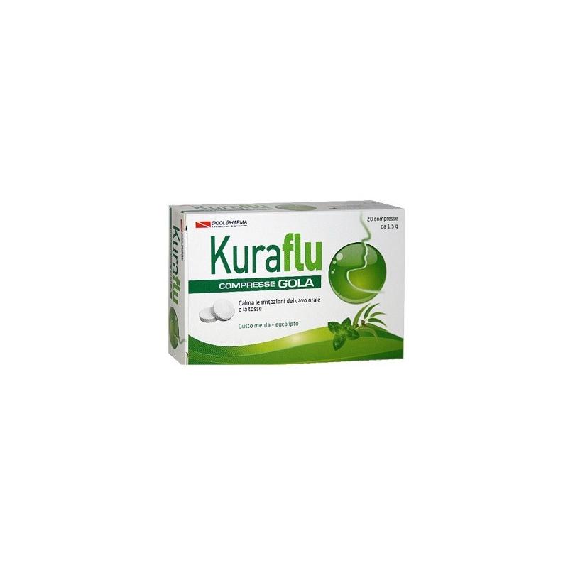 Pool Pharma Kuraflu compresse gola eucalipto 20 compresse