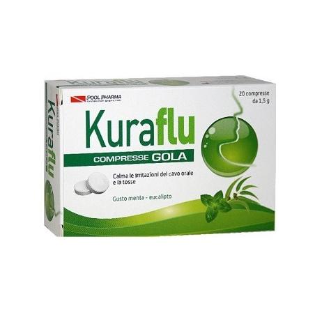 Pool Pharma Kuraflu compresse gola eucalipto 20 compresse