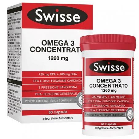 Swisse Omega 3 Concentrato 60 Capsule Integratore per il Cuore