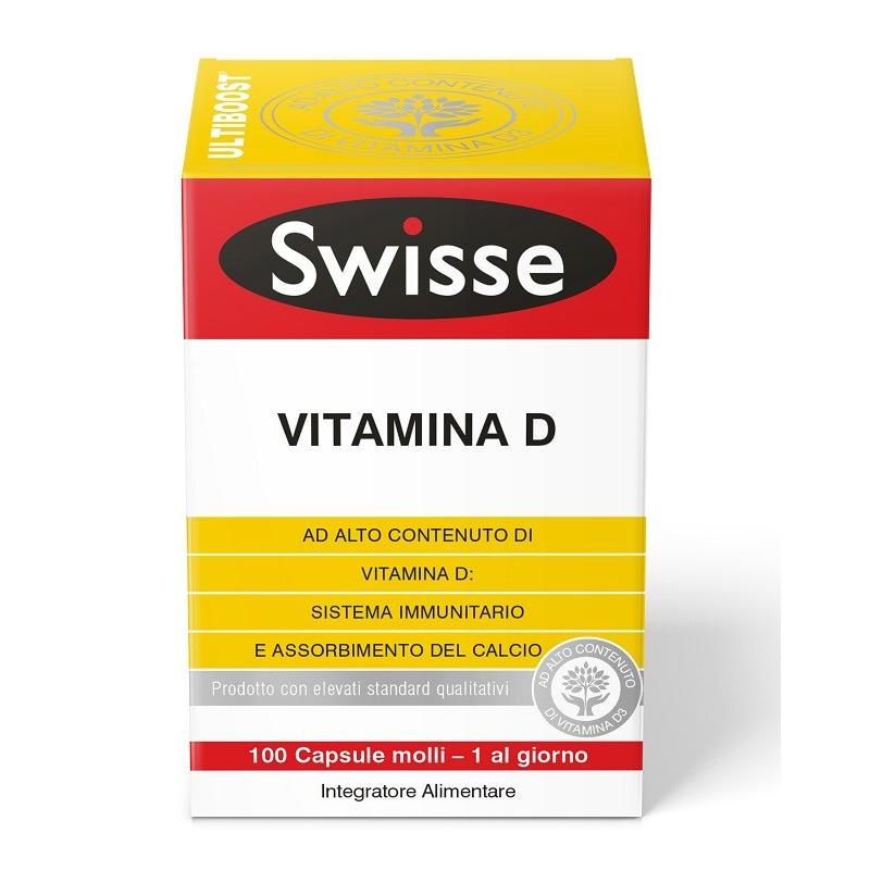 Swisse Vitamina D3 100 Capsule Integratore per ossa e denti
