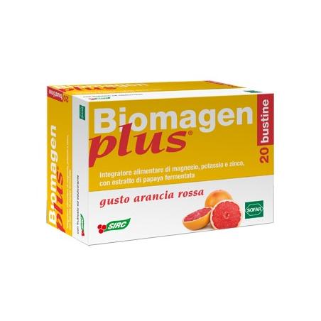 Sofar Biomagen Plus integratore al gusto arancia rossa 20 buste astuccio 100 g