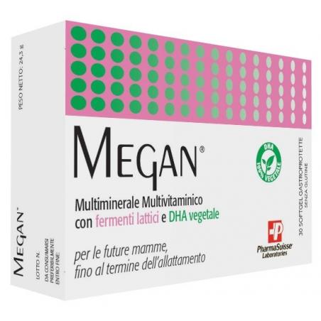 Pharma Suisse Megan 30 Softgel Integratore Multivitaminico