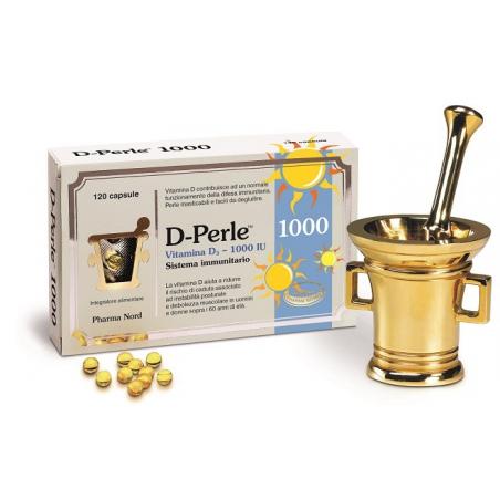 Pharma Nord D Perle Vitamina D3 1000 IU 120 Perle Integratore per il sistema immunitario
