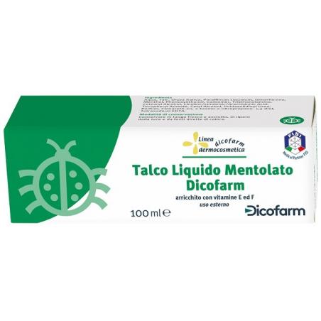Dicofarm Talco Liquido Mentolato 100 Ml Rinfrescante Per La Pelle