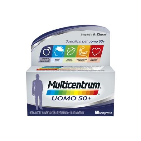 Multicentrum uomo 50+ integratore multivitaminico multiminerale 60 compresse