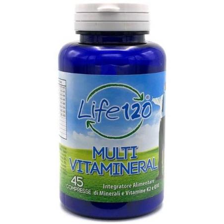 Life 120 Multivitamineral integratore di vitamine e minerali 45 compresse