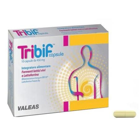 Valeas Tribif Integratore di Fermenti Lattici Vivi per il Benessere del'Intestino 10 Capsule