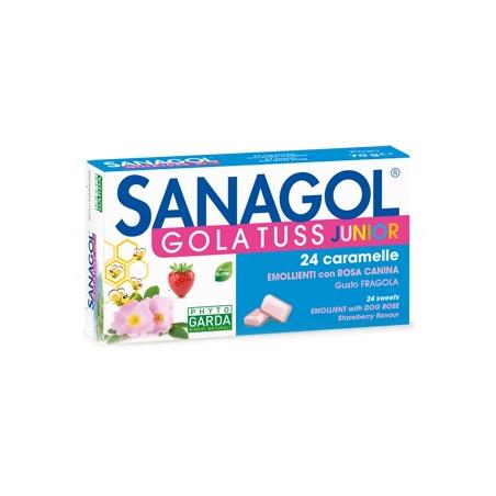 Sanagol Gola Tuss Junior caramelle per la tosse secca dei bambini 24 pezzi