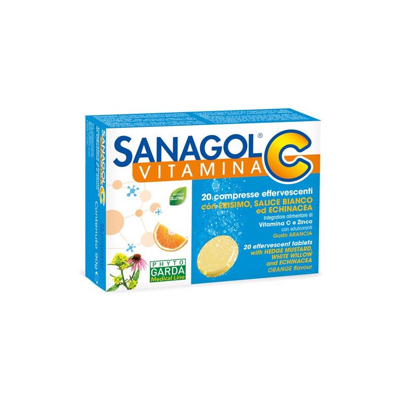 Phyto Garda Sanagol Vitamina C 20 Compresse Integratore vie respiratorie