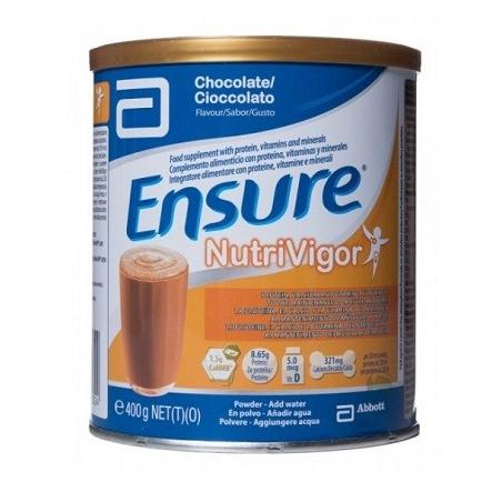 Abbott Ensure Nutrivigor Integratore per la Salute di Ossa e Muscoli Gusto Cioccolato 400g