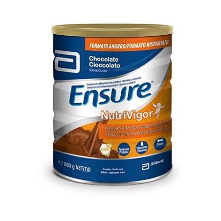 Abbott Ensure Nutrivigor Integratore per la Salute di Ossa e Muscoli Gusto Cioccolato 850g