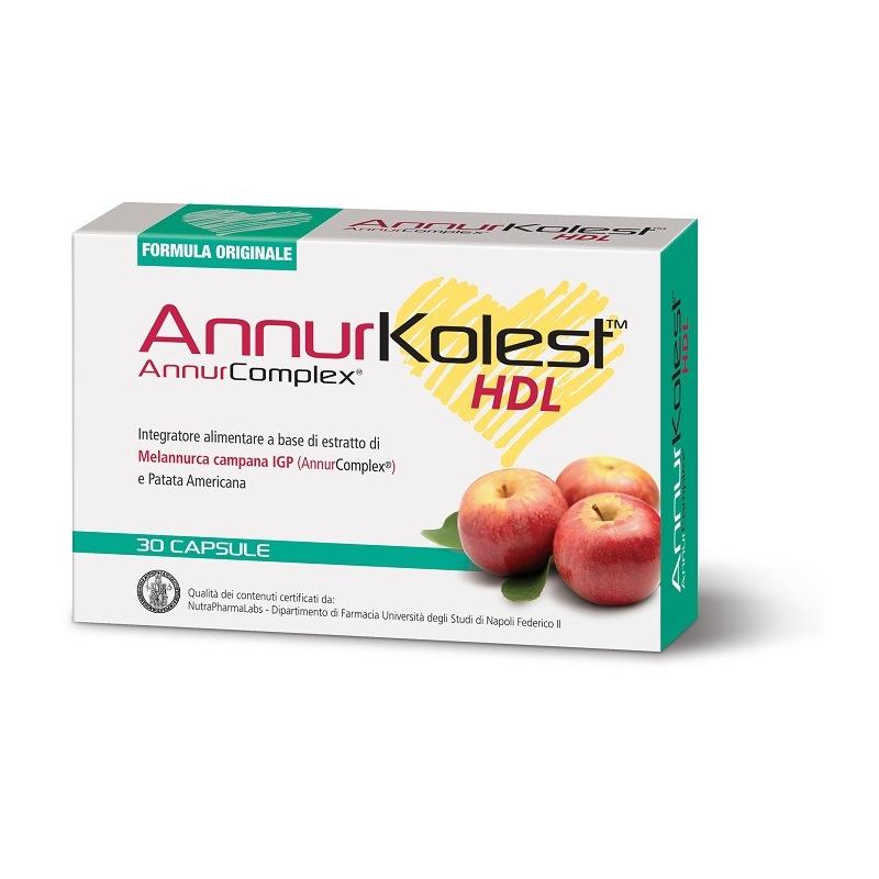 AnnurKolest HDL Integratore per il colesterolo 30 capsule