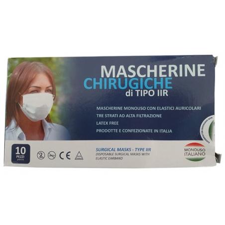 UNIMASCHERINA CHIRURGICA 10PZ