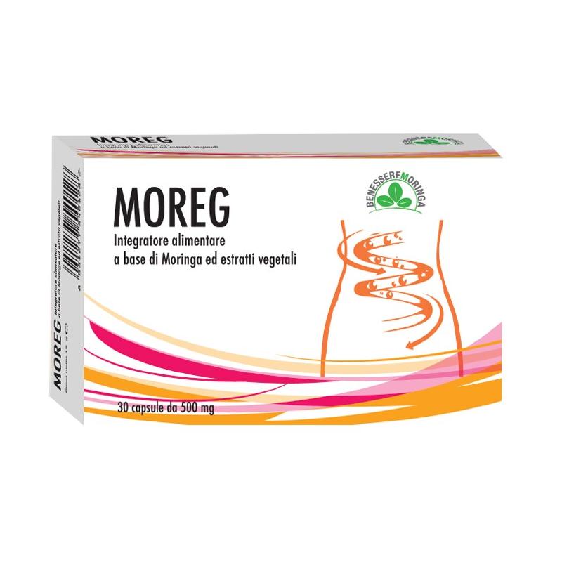 Benessere Moringa Moreg integratore per l'intestino 30 capsule