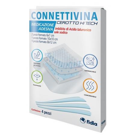 Fidia Connettivina Cerotto HI TECH 4 Medicazioni Misura Mista