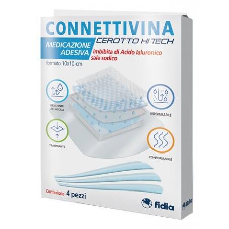 Fidia Connettivina Cerotto HI TECH 4 Medicazioni 10X10
