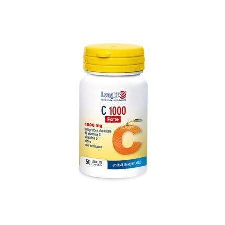 LongLife Vitamina C 1000 forte integratore multivitaminico 50 tavolette