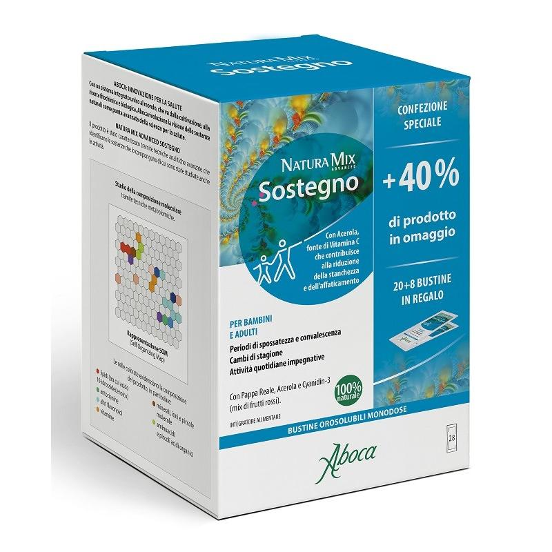 Aboca Natura Mix Advanced Sostegno per il sistema immunitario 28 bustine