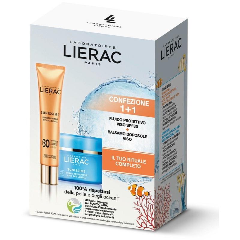 Lierac Sunissime Fluido Protettivo Solare SPF30 Anti-età 40ml + Balsamo Doposole