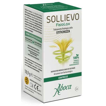 Aboca Sollievo FisioLax Dispositivo Medico Trattamento della Stitichezza 45 Compresse