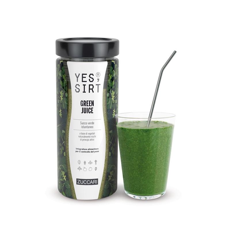 Zuccari Yes Sirt Green Juice integratore per dimagrire 280 grammi