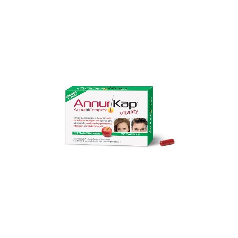 AnnurKap Vitality integratore per la caduta dei capelli 30 capsule