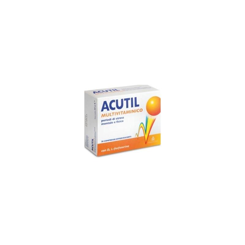 Angelini Acutil Multivitaminico Integratore Alimentare 20 Compresse Effervescenti