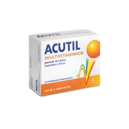 Angelini Acutil Multivitaminico Integratore Alimentare 20 Compresse Effervescenti