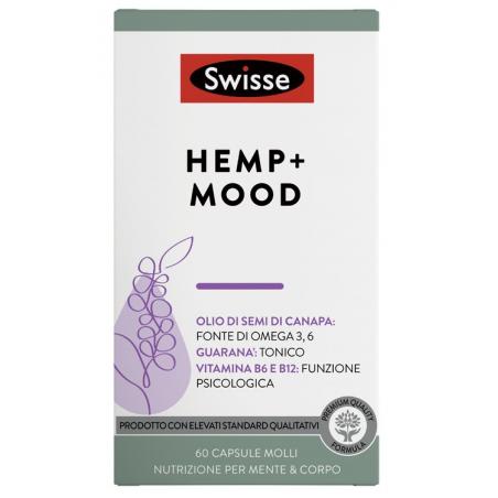 Swisse Hemp+ Mood Integratore per la Normale Funzione Psicologica  60 CPS