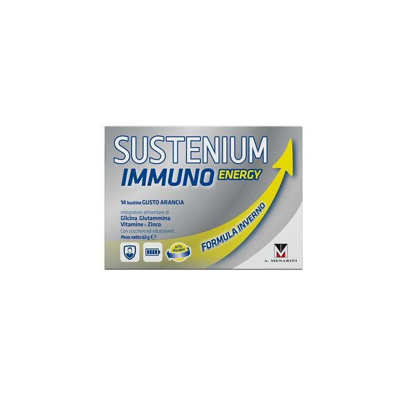 Menarini Sustenium Immuno Energy integratore per energia e sistema immunitario 14 bustine