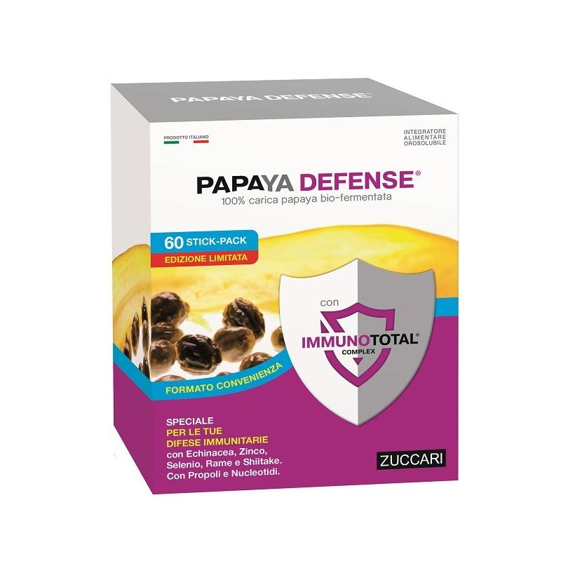 Zuccari Papaya Defense Integratore per le Difese Immunitarie 60 Stick