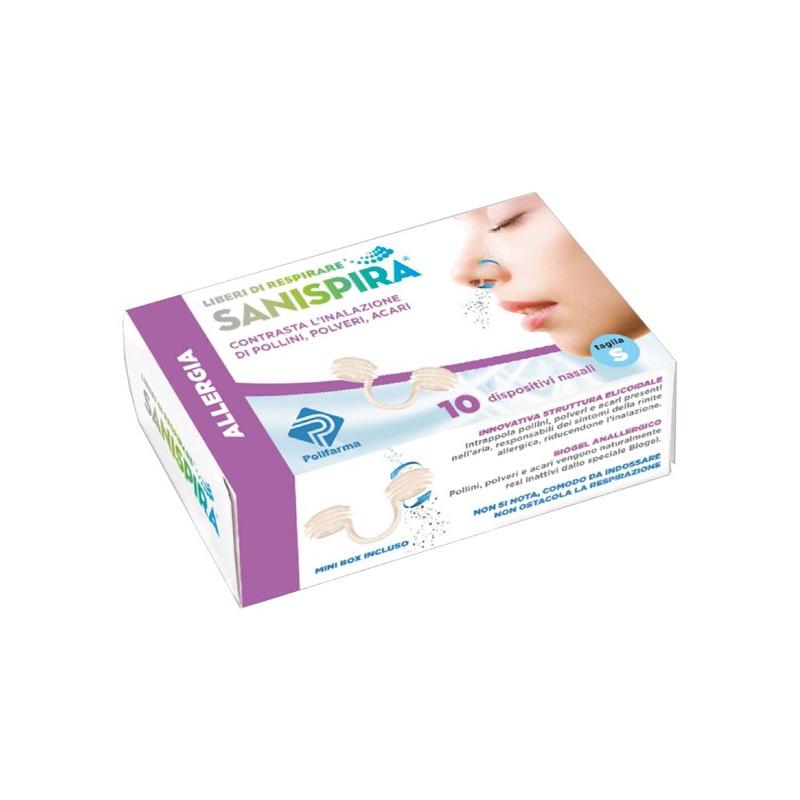 Sanispira Allergia filtri nasali per proteggere le vie respiratorie 10 pezzi