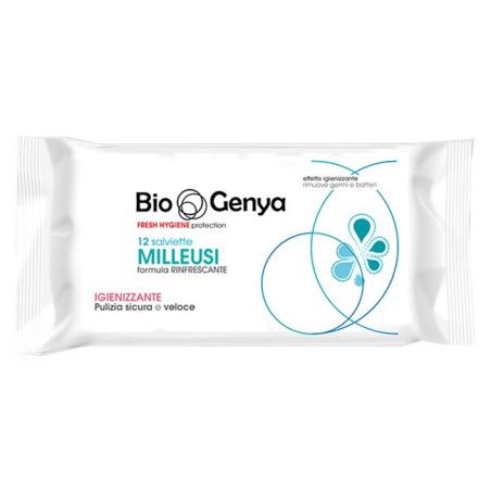 Biogenya Salvietta Milleusi Igienizzante con Anti Batterico 12 Pezzi