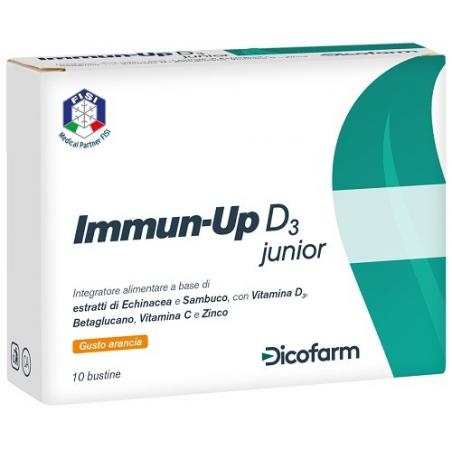 Dicofarm Immun Up D3 Junior 10 Bustine Integratore Vitaminico