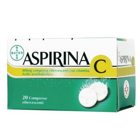 ASPIRINA C*20 cpr eff 400 mg + 240 mg