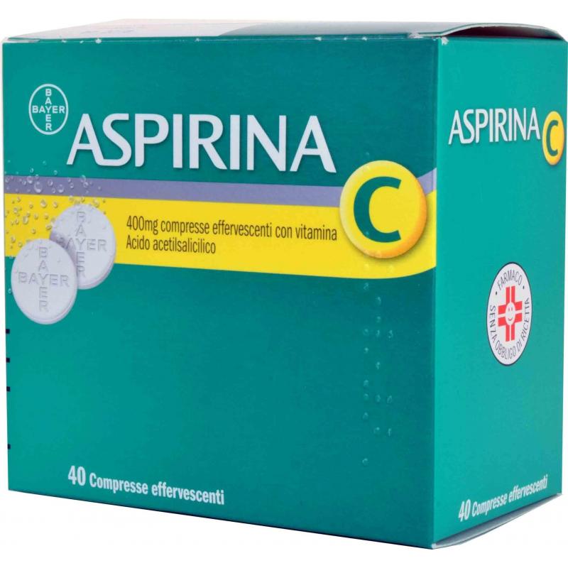 ASPIRINA C*40 cpr eff 400 mg + 240 mg con vitamina C